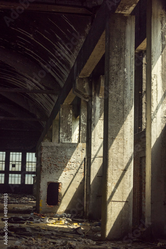 Landscape of industry: mine factories smelters railway 