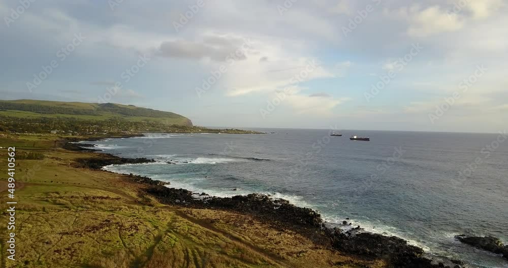 drone over rapa nui drone over rapa nui