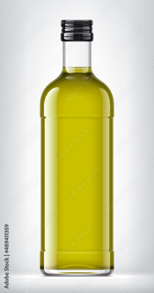 Glass Bottle on background. 3d rendering Glass Bottle on background. 3d rendering