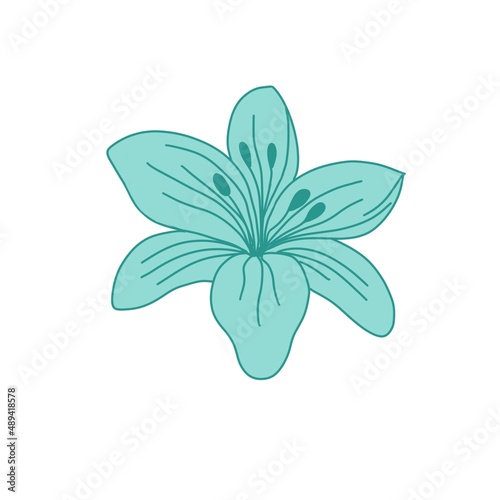 Slika na platnu flower lili icon logo design template