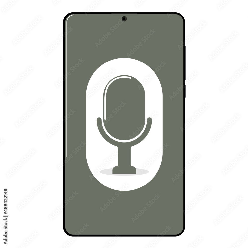 Android phone on a transparent background Android phone on a transparent background