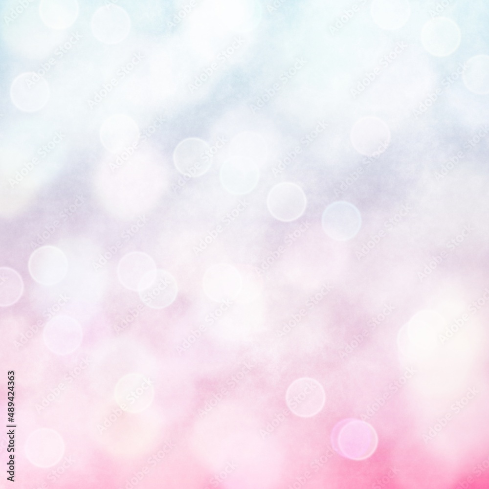 Blue and pink abstract bokeh beautiful background blur.