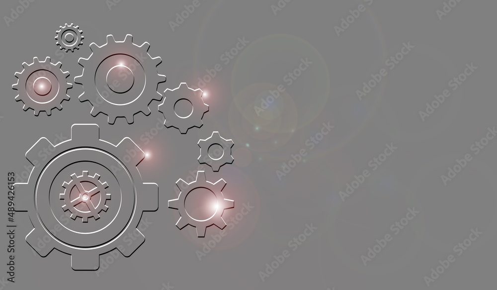 An illustration of digital network technology background.