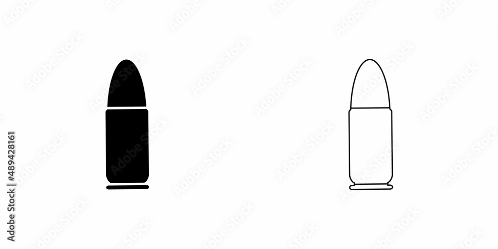 Bullet simple icon vector sign.