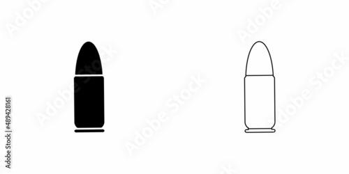 Bullet simple icon vector sign.