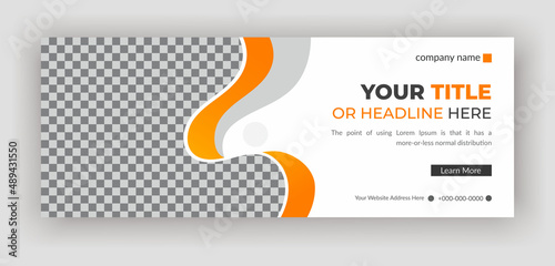 Corporate social media cover or web banner design, Business  real estate social media cover design template
