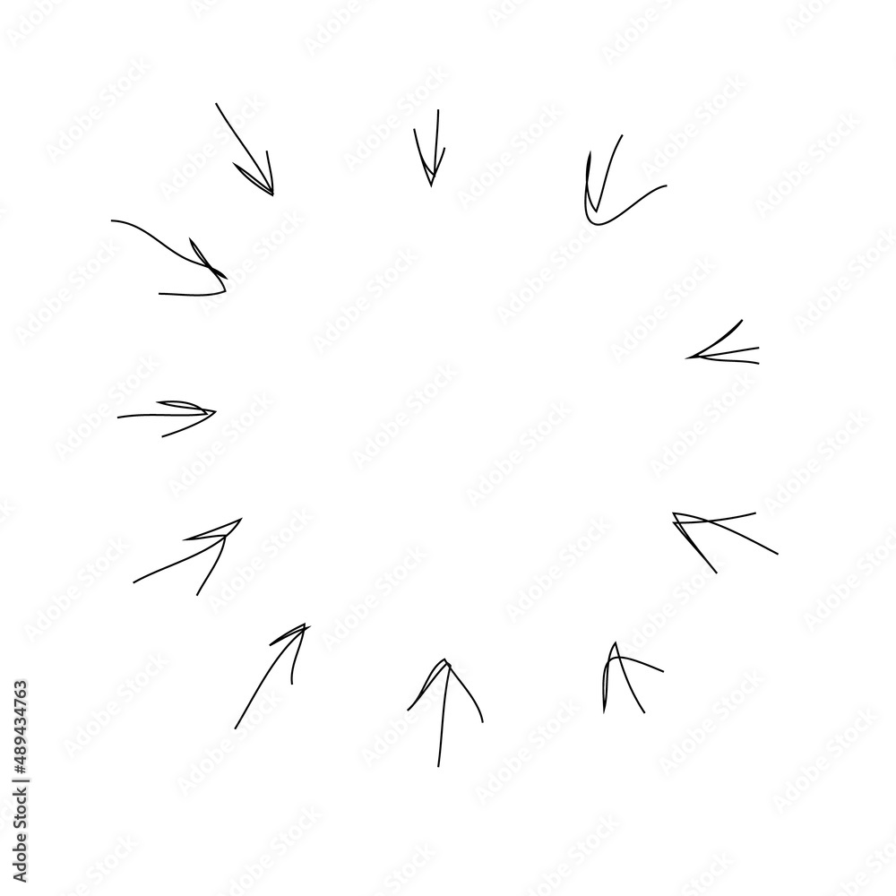 arrows frame pointing in center circle firework arrows frame pointing in center circle firework