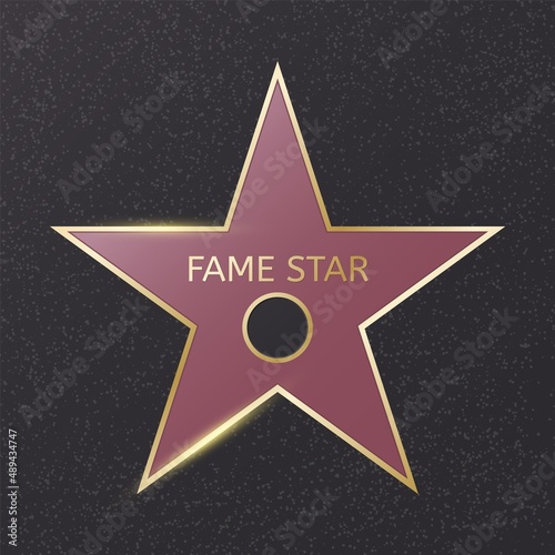 Print op canvas Hollywood fame star
