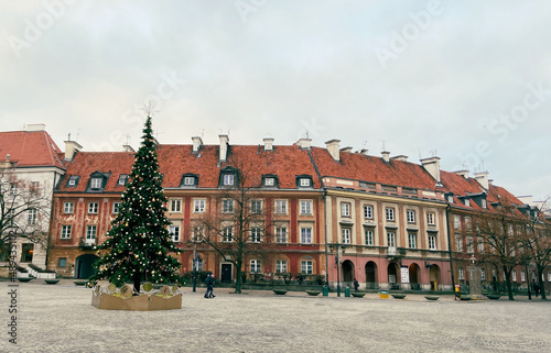city old town of Warsaw Poland 