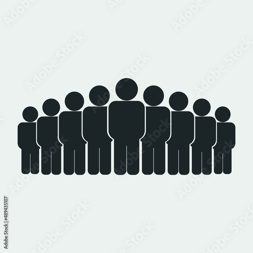 People vector icon illustration sign