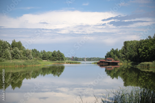 Lake in Pripyat in Chernobyl Exclusion Zone, Ukraine