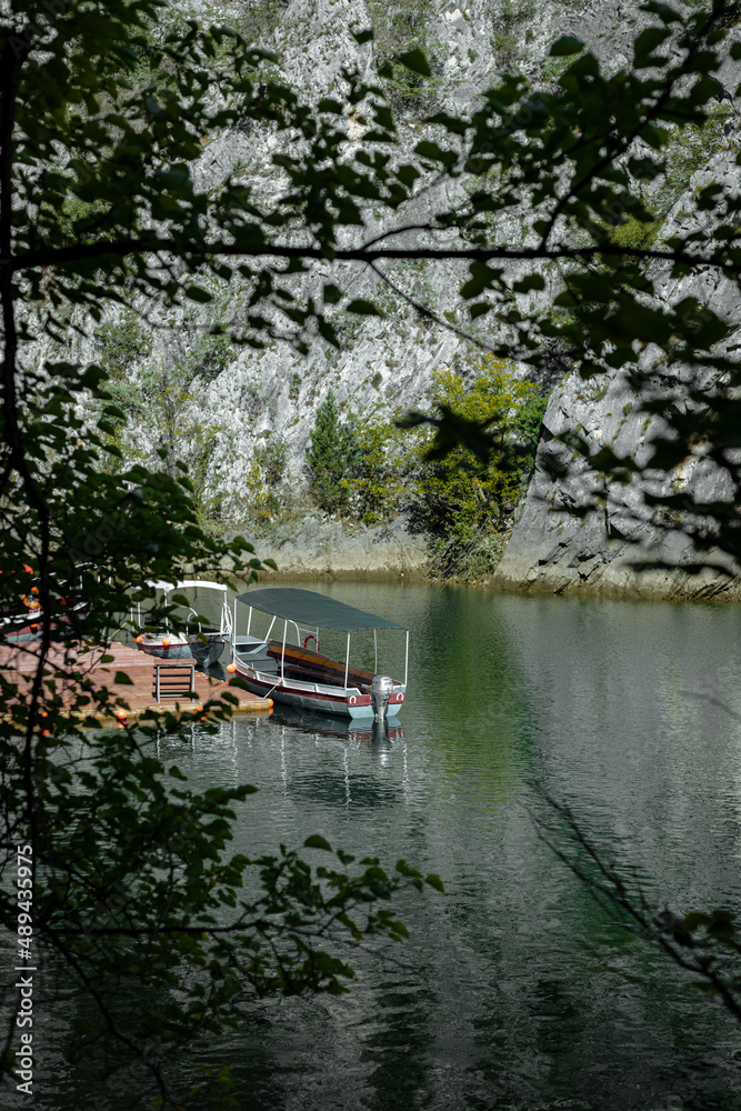 canoe on lake