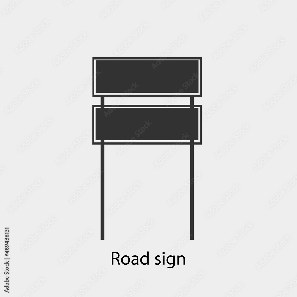 Road sign vector icon illustration sign Road sign vector icon illustration sign