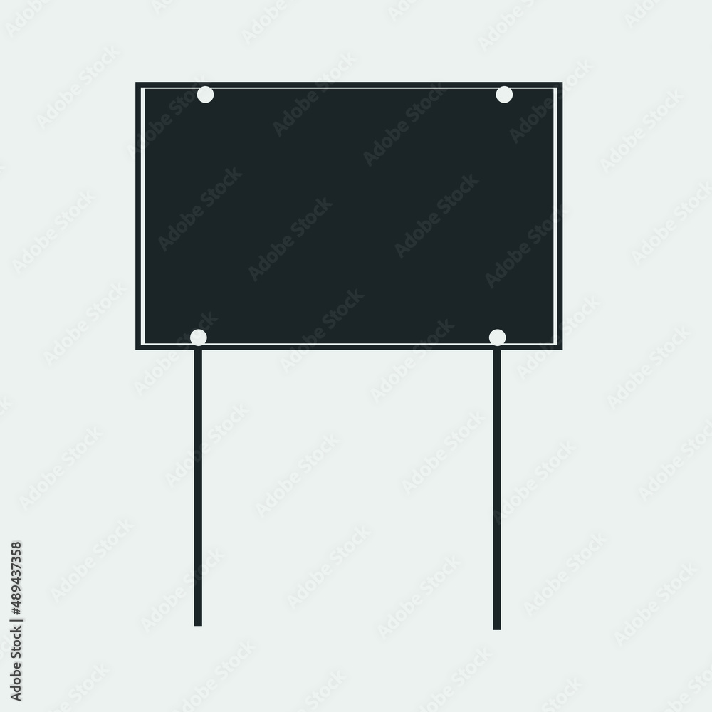 Obraz premium Road sign vector icon illustration sign