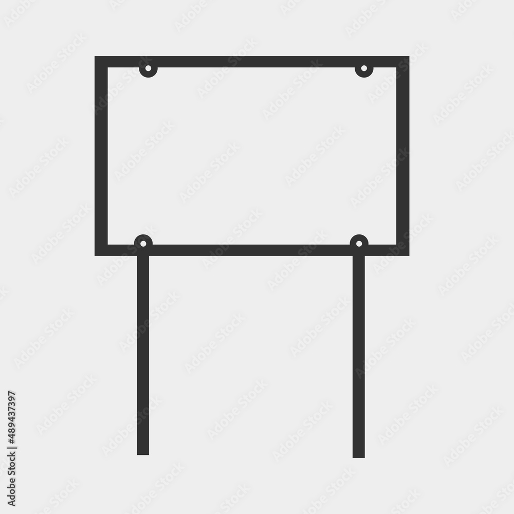 Road sign vector icon illustration sign Road sign vector icon illustration sign