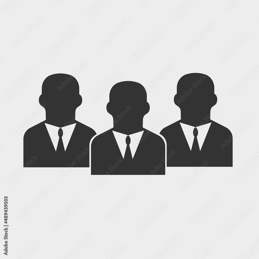 Businesspeople vector icon illustration sign Businesspeople vector icon illustration sign