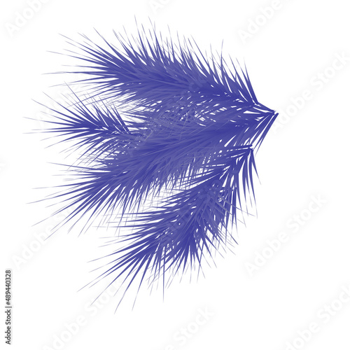 very peri pine branch clip art decor