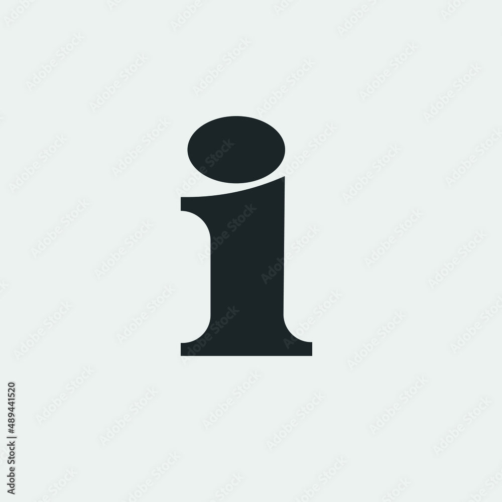 Info vector icon illustration sign