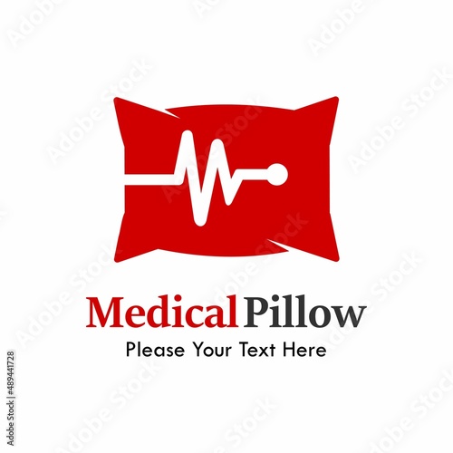 Medical pillow logo template illustration