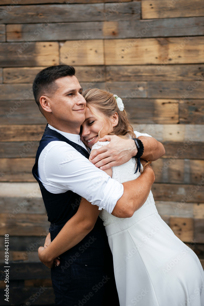 Young Ukrainian couple. Wedding day