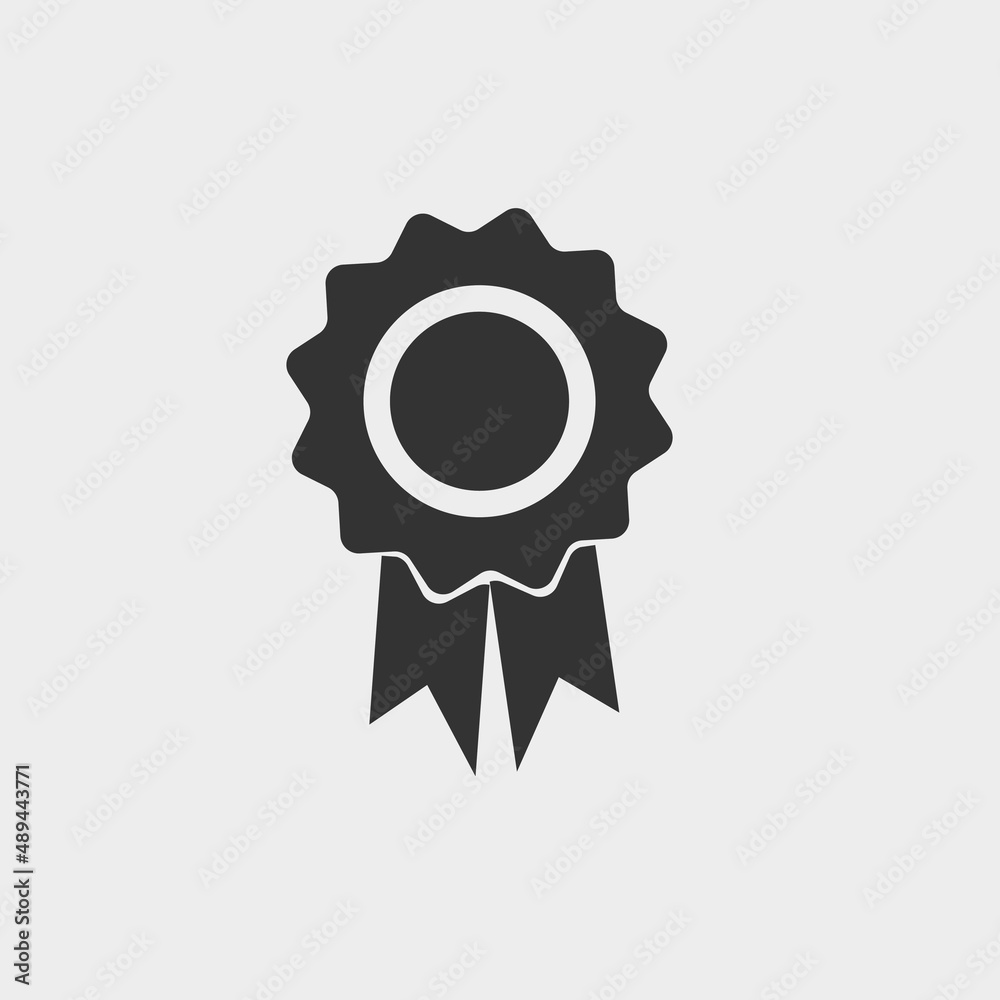 Award badge vector icon illustration sign Award badge vector icon illustration sign