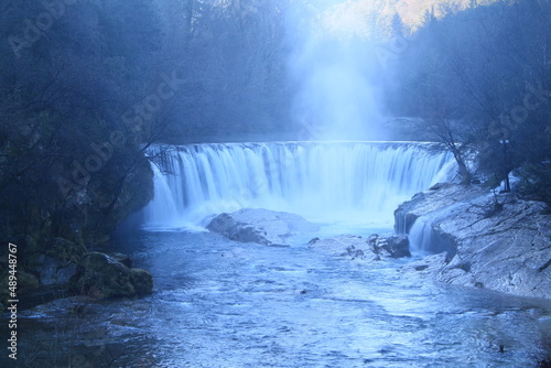 The amazing Vis Waterfall at Saint Laurent le Minier  Cevennes  Occitanie France