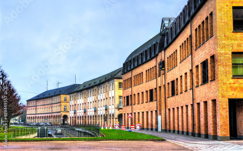 Typical architecture of Karlsruhe in Baden-Wurttemberg, Germany