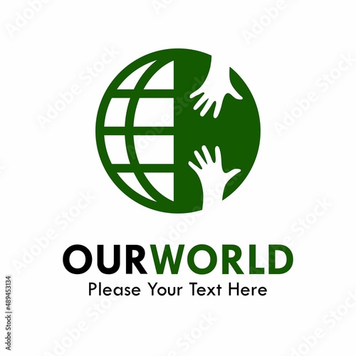 Our world logo template illustration