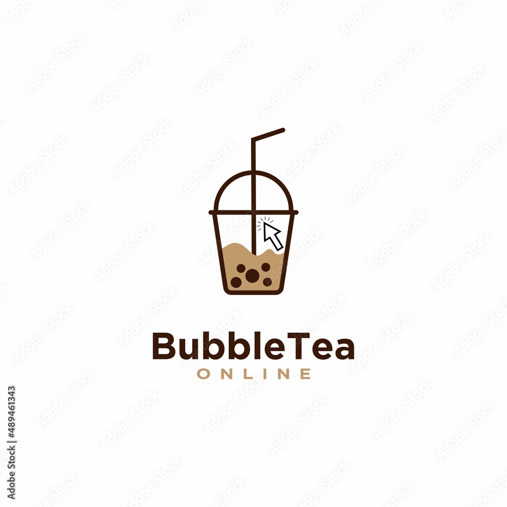 vector bubble tea with cursor logo flat line icon, online bubble tea logo creative
vector bubble tea with cursor logo flat line icon, online bubble tea logo creative