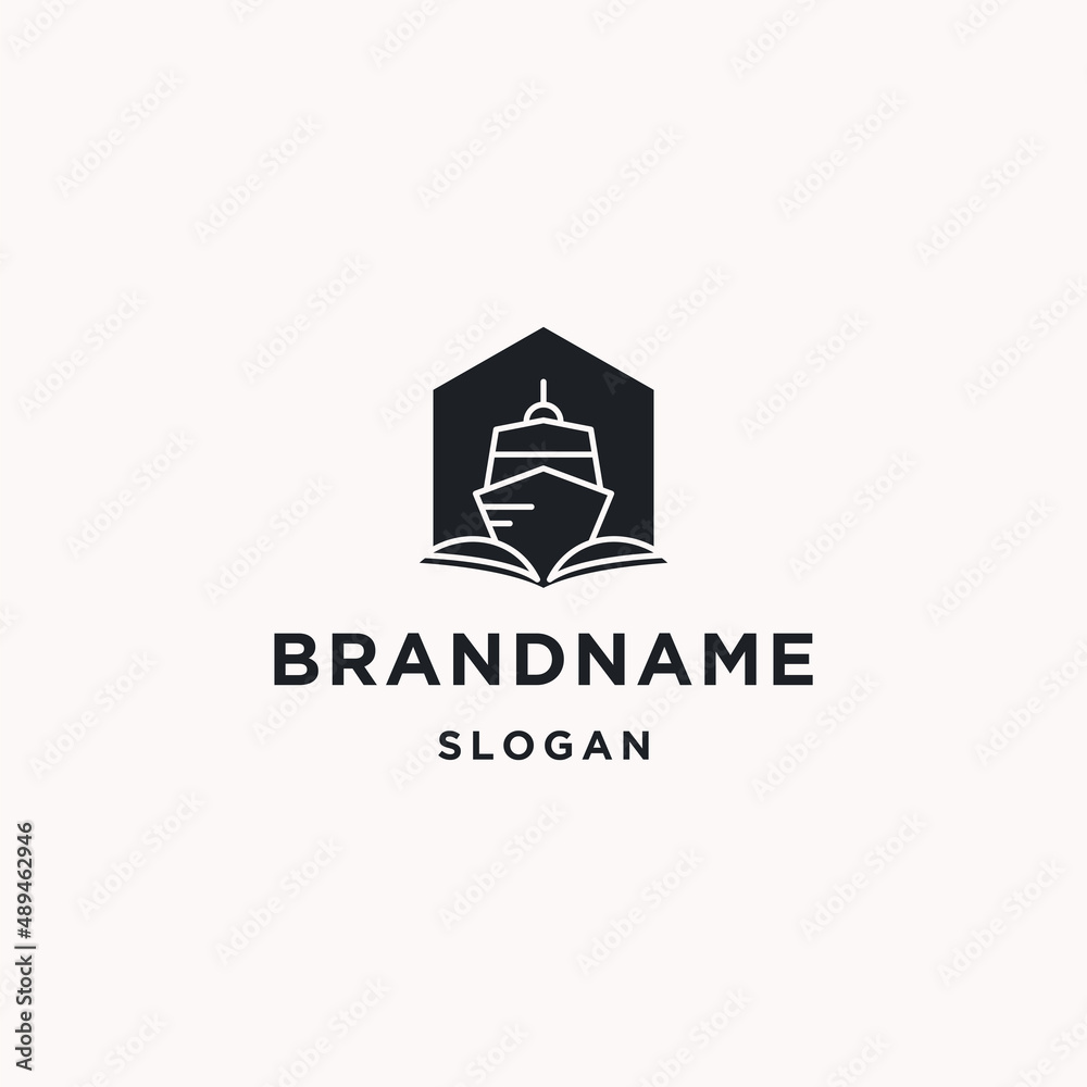 Sailboat logo icon flat design template Sailboat logo icon flat design template