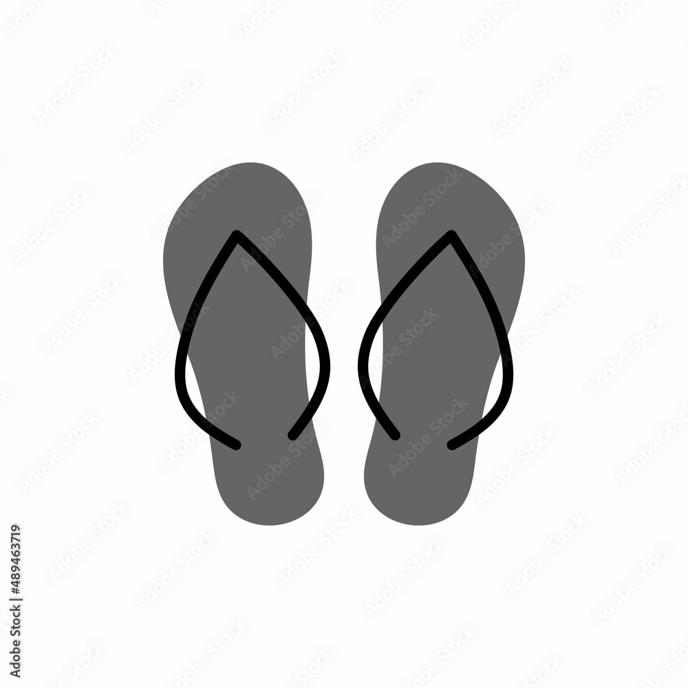 Flip flop icon design template illustration vector Flip flop icon design template illustration vector