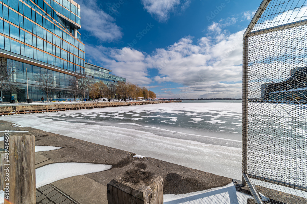 Fototapeta premium Sugar Beach in the winter time 