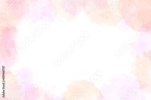 水彩背景素材　春色囲み4