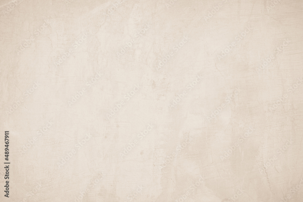 Obraz premium Cream concrete wall texture background for interiors or outdoor exposed surface polished distress.