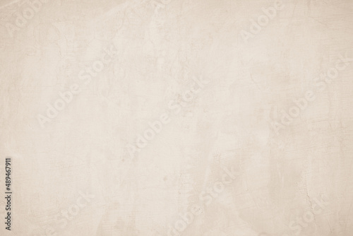 Cream concrete wall texture background for interiors or outdoor exposed surface polished distress.