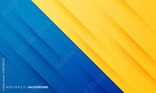 Modern abstract background blue and yellow color