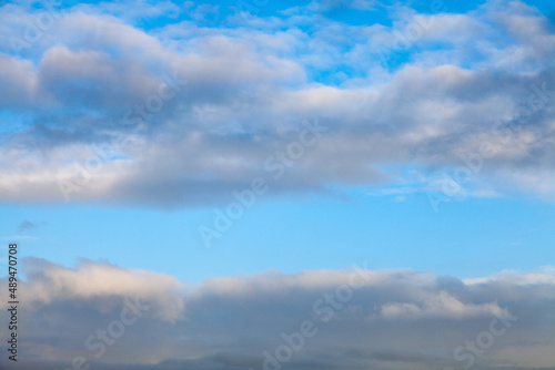 Dark Rain Cloud Blue Sky Abstract Weather Background Texture