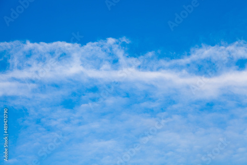 White Clouds Blue Sky Background Texture Weather Nature