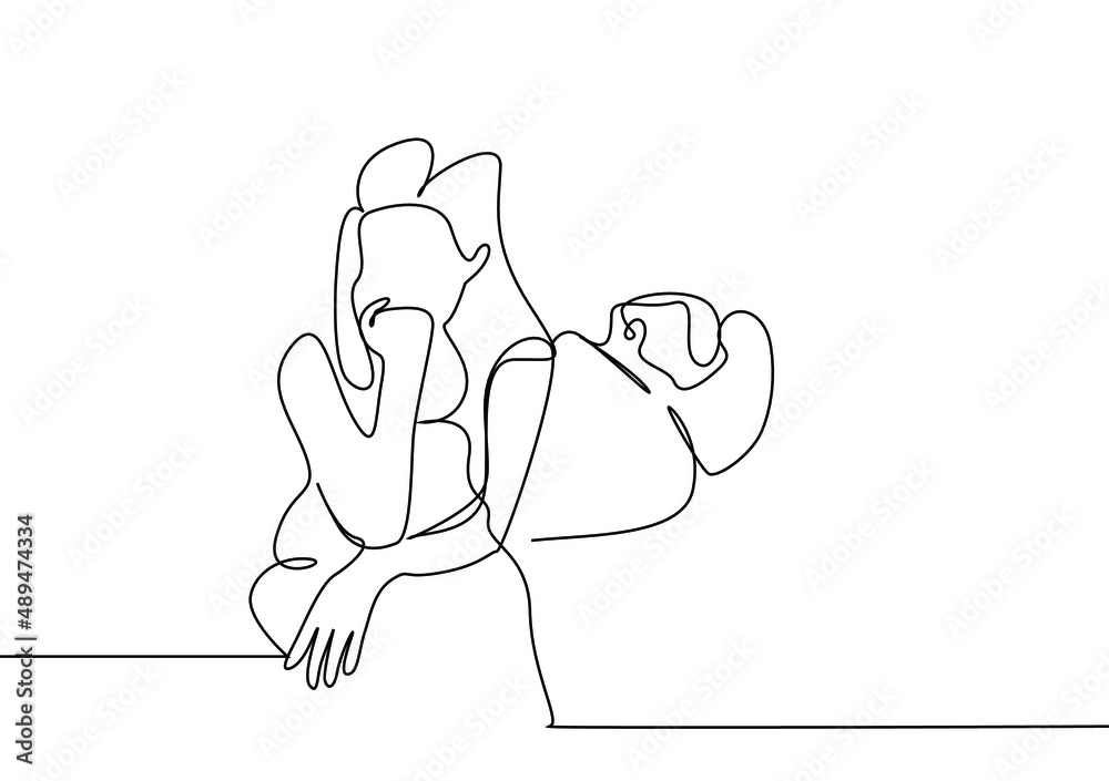 married couples in love have problems in their relationship and turn their backs and sit together married couples in love have problems in their relationship and turn their backs and sit together