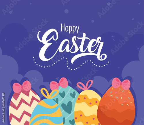 happy easter lettering