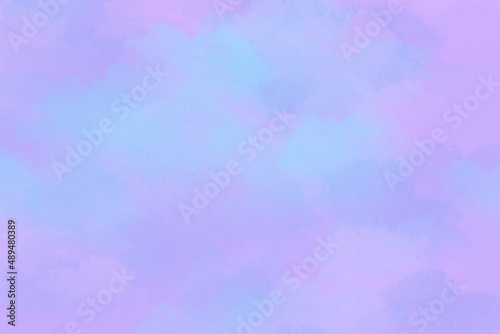 Abstract modern pink purple blue background. Watercolor sky and clouds. © YULIYA