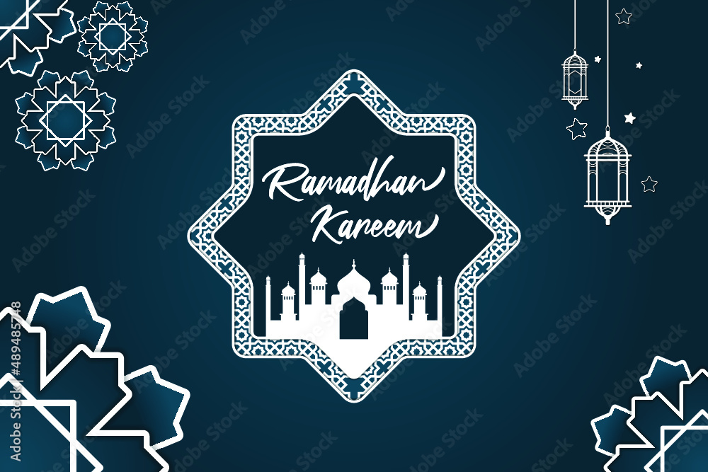 elegant ramadan kareem, islamic background vector design