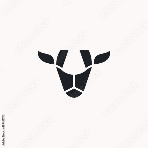 Cow logo icon design template