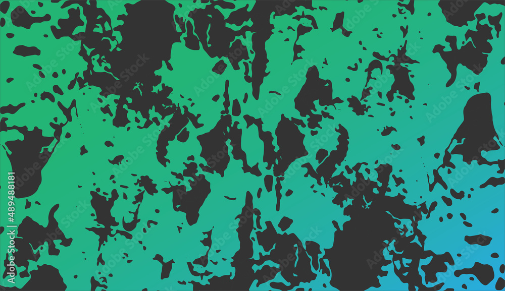 Abstract background design with black blue and green gradient colors