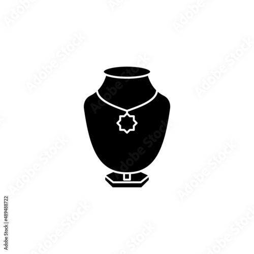 Necklace icon in vector. Logotype