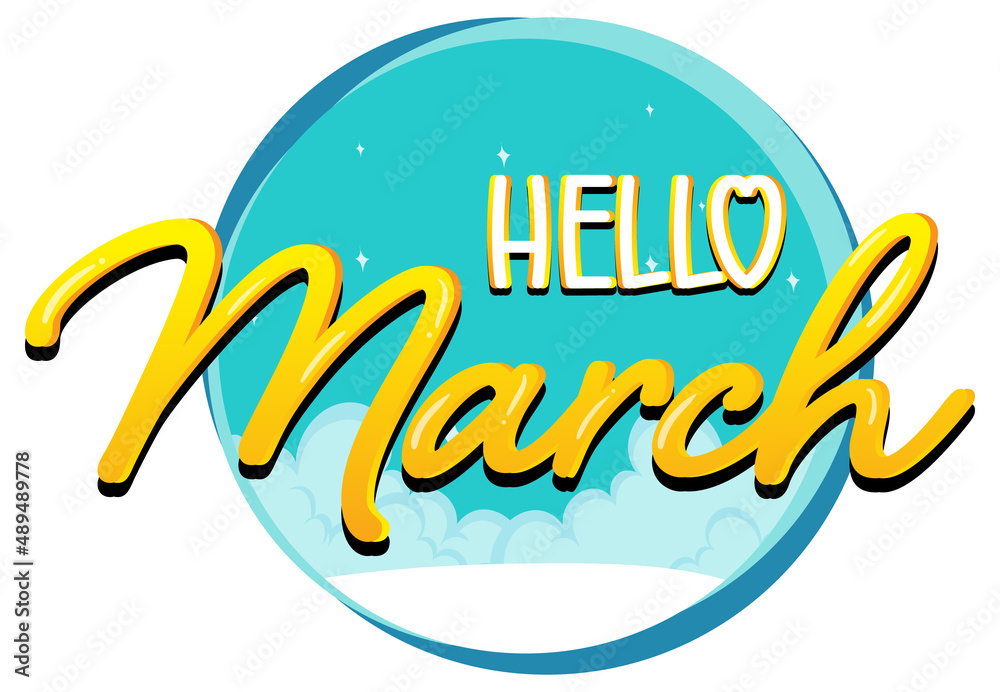 Word design for hello March