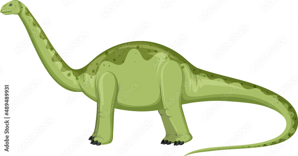 Aptosaurus dinosaur on white background Aptosaurus dinosaur on white background
