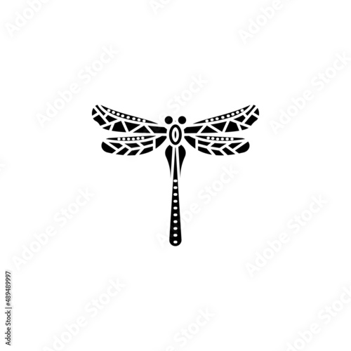 Dragonfly Brooch icon in vector. Logotype