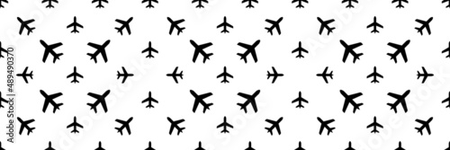 Airplane Icon Seamless Pattern Y_2202001