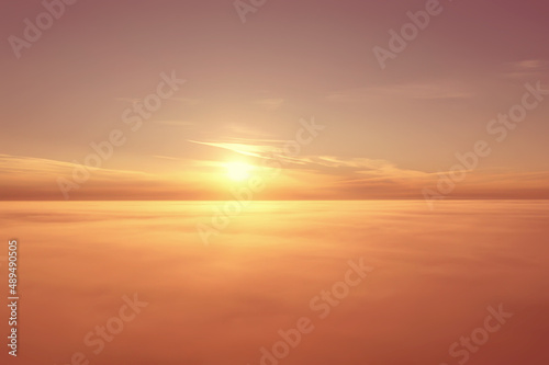 clouds drone view sunset abstract aerial